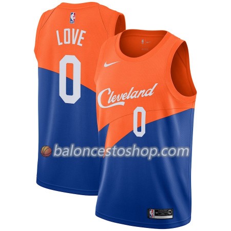 Camiseta Hombre NBA Cleveland Cavaliers Kevin Love 0 2018-19 Nike City Edition Azul Swingman